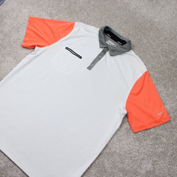 Nike Innovation Color Golf Polo Shirt Mens XL Gray Dri-Fit Tour Performance S/S - Picture 3 of 13